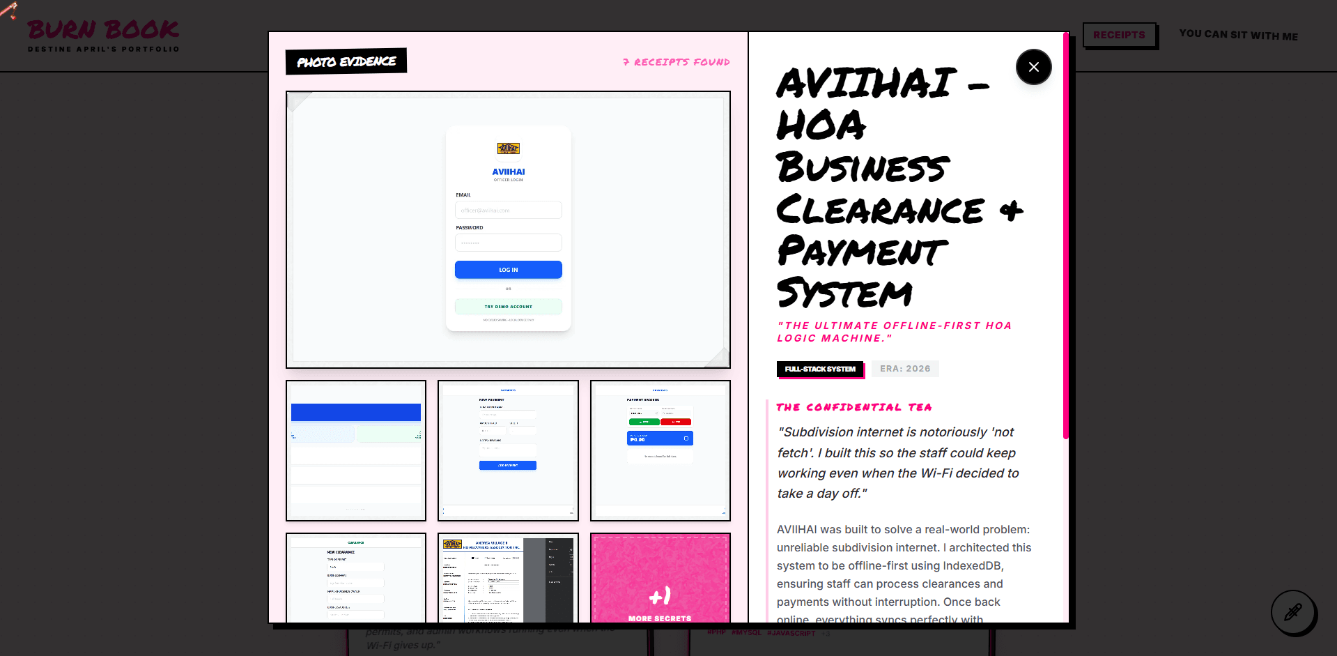 Burn Book — Mean Girls Themed Portfolio - image 8