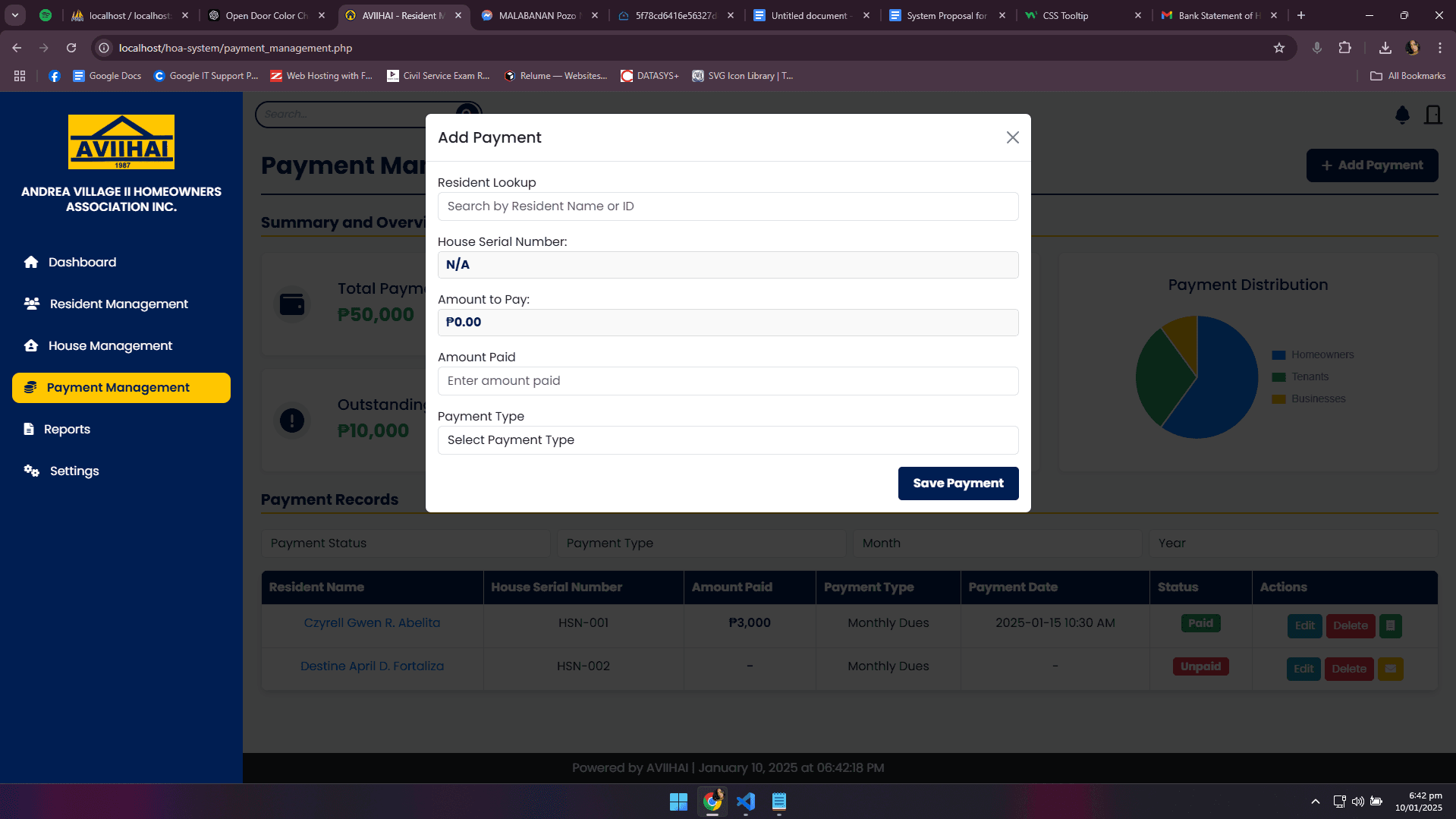 Andrea Village II HOA Management System - image 2
