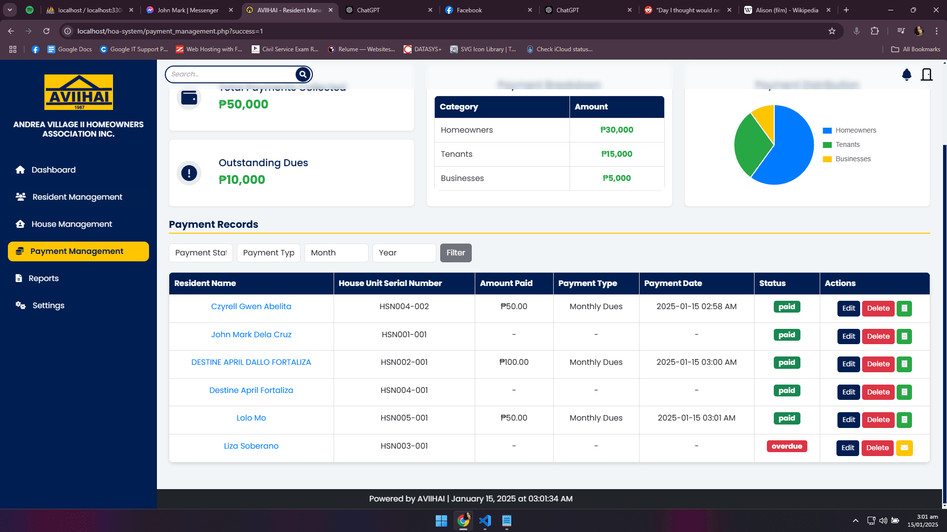 Andrea Village II HOA Management System - image 4